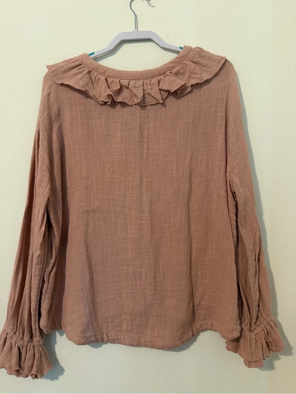Free People Rose Dust Gauze Lounge Set, Shirt & Shorts, Small NWOT